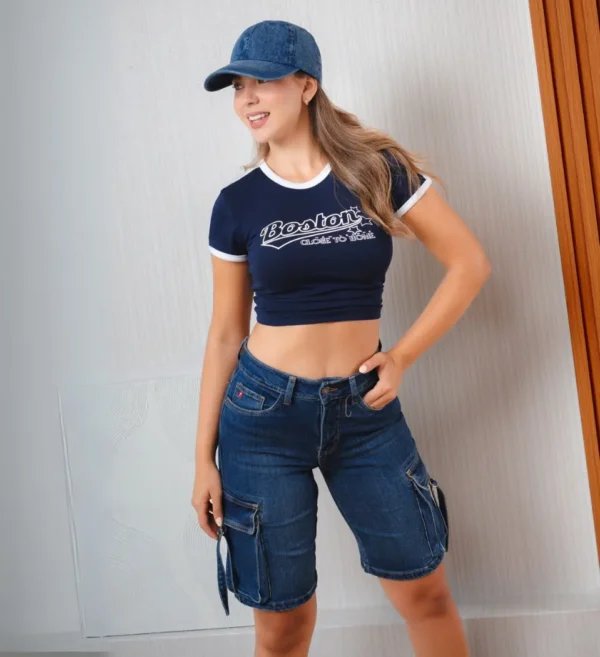 Bermuda Teffa Azul – Comodidad y Estilo en Denim - Imagen 3