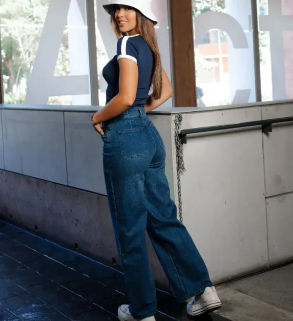 Jeans Recto Albania Azul – Clásico, Cómodo y Versátil - Imagen 3