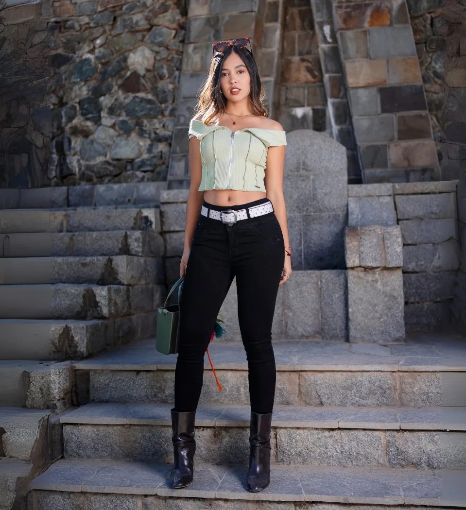 Jean Skinny Alia Negro